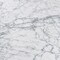 Vezzana 31" Square Italian Carrara White Marble Table with Legs